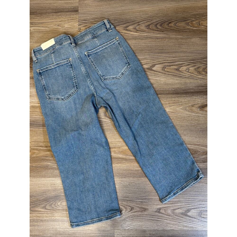 Free People We The Free Dusk to Dawn Crop Jeans 29 Blue Pintuck - Picture 2 of 6
